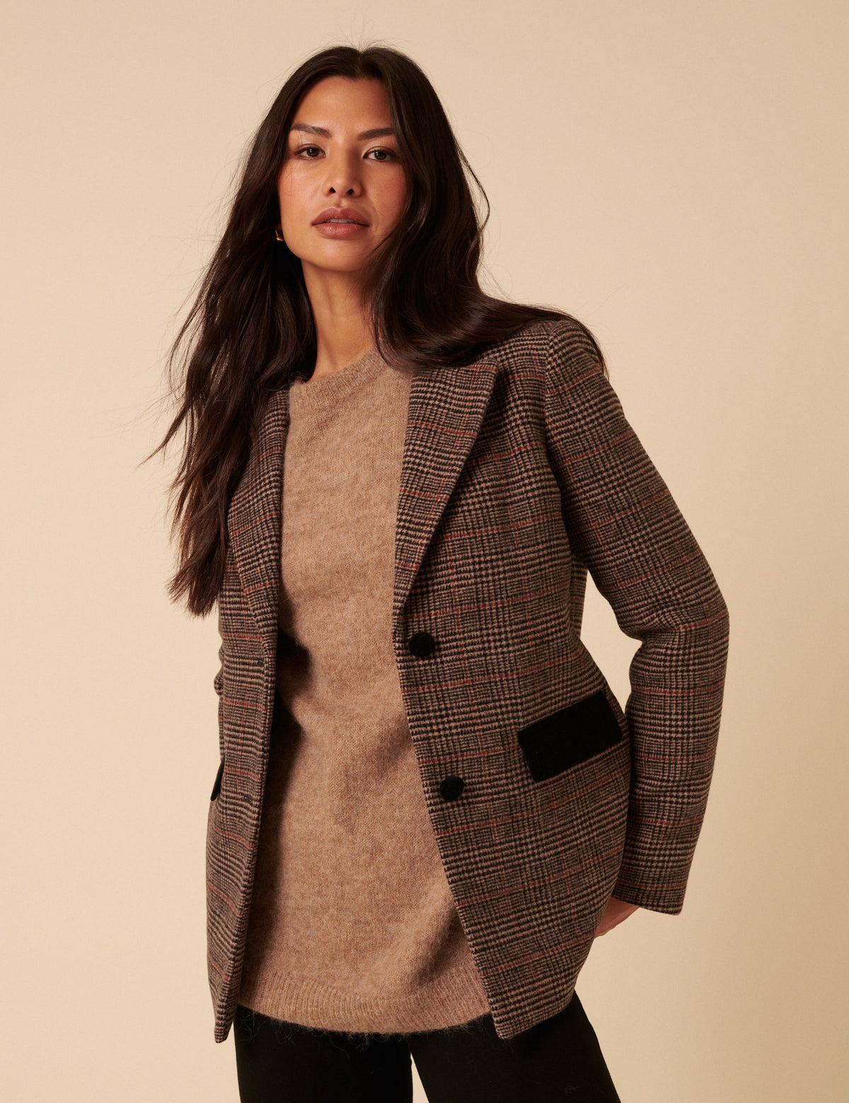 Heritage Check Single Breasted Blazer