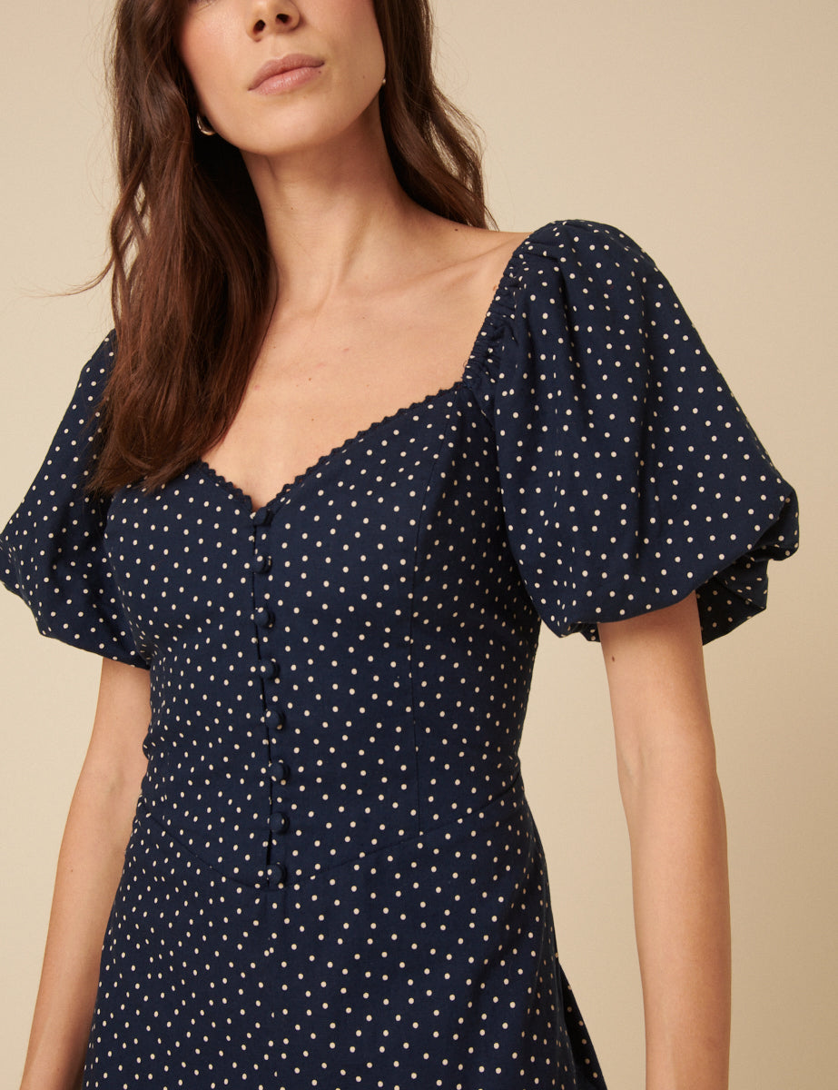 Navy Spotty Zoe Jumpsuit