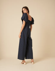 Navy Spotty Zoe Jumpsuit