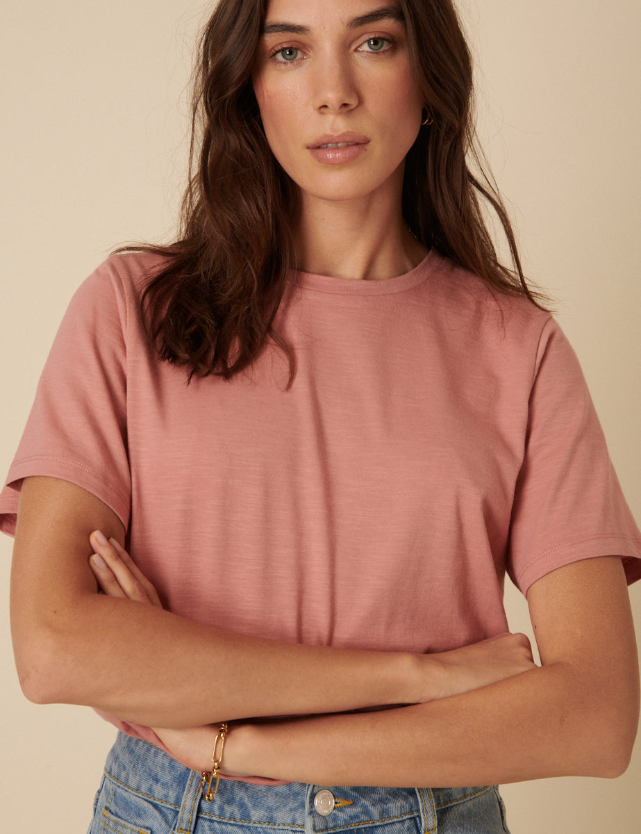 Pink Easy Fit T-Shirt