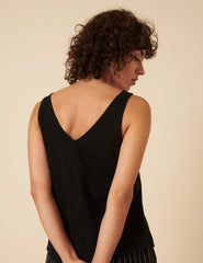 Black Swing Vest Top