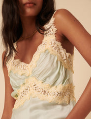 Poppy Delevingne Blue Camille Cami Top