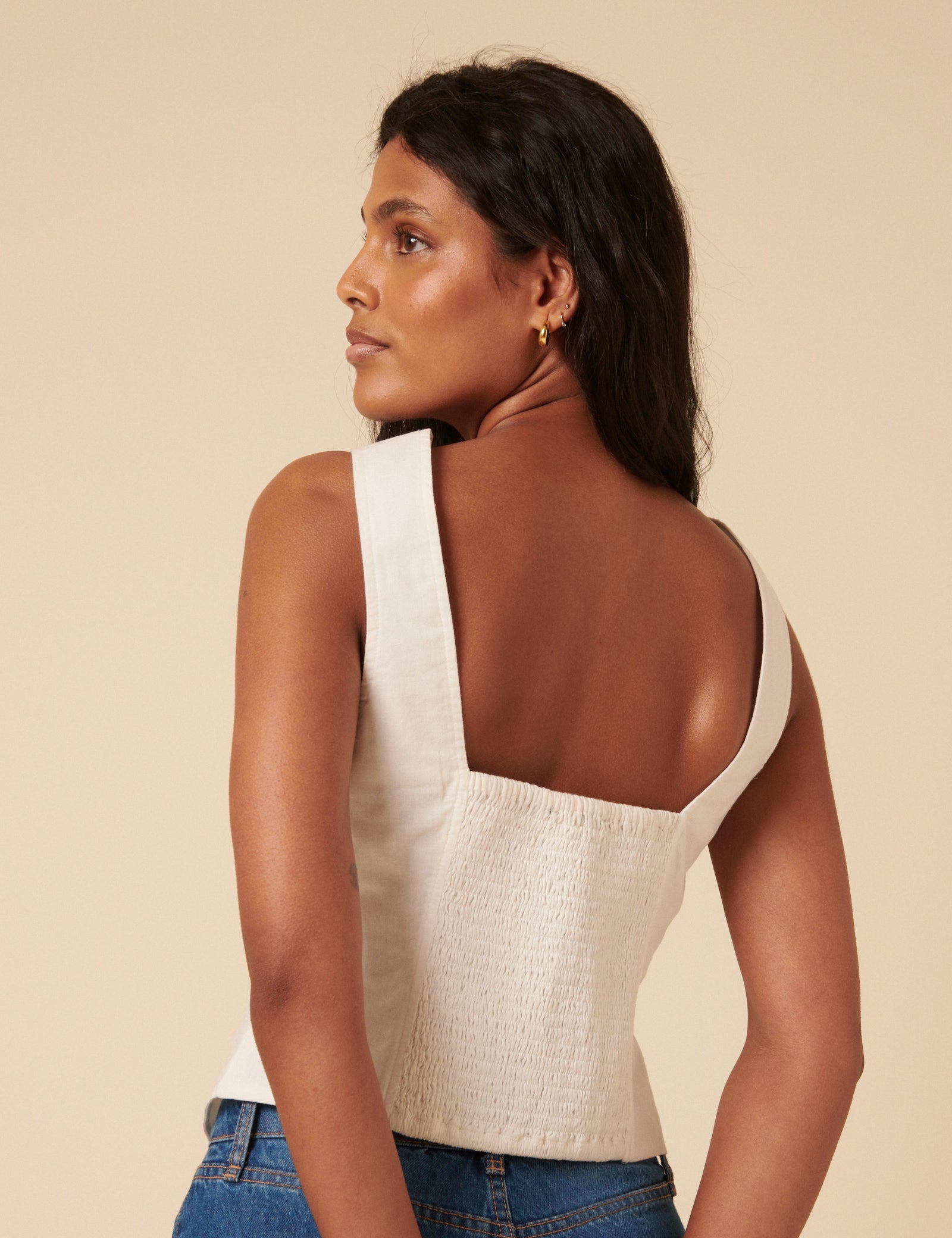 White Bow Front Waistcoat