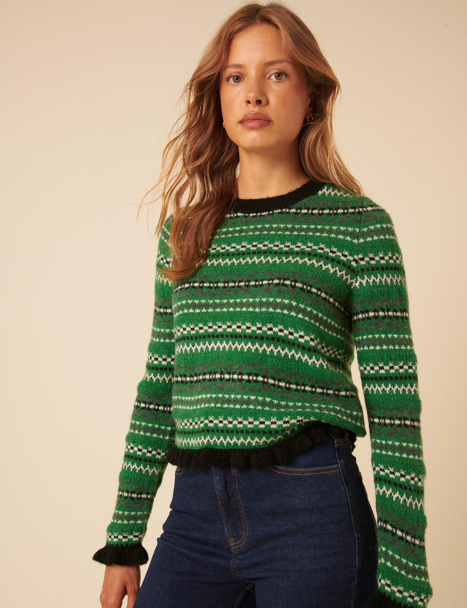 Green Fair Isle Jumper