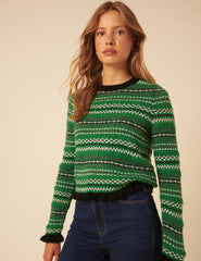 Green Fair Isle Jumper