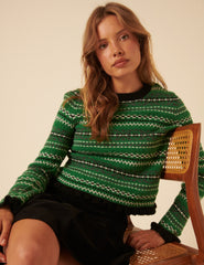 Green Fair Isle Jumper