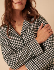 Forest Green Check Pyjama Top