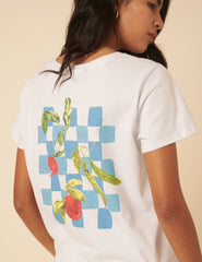 White Fruit Graphic T-Shirt