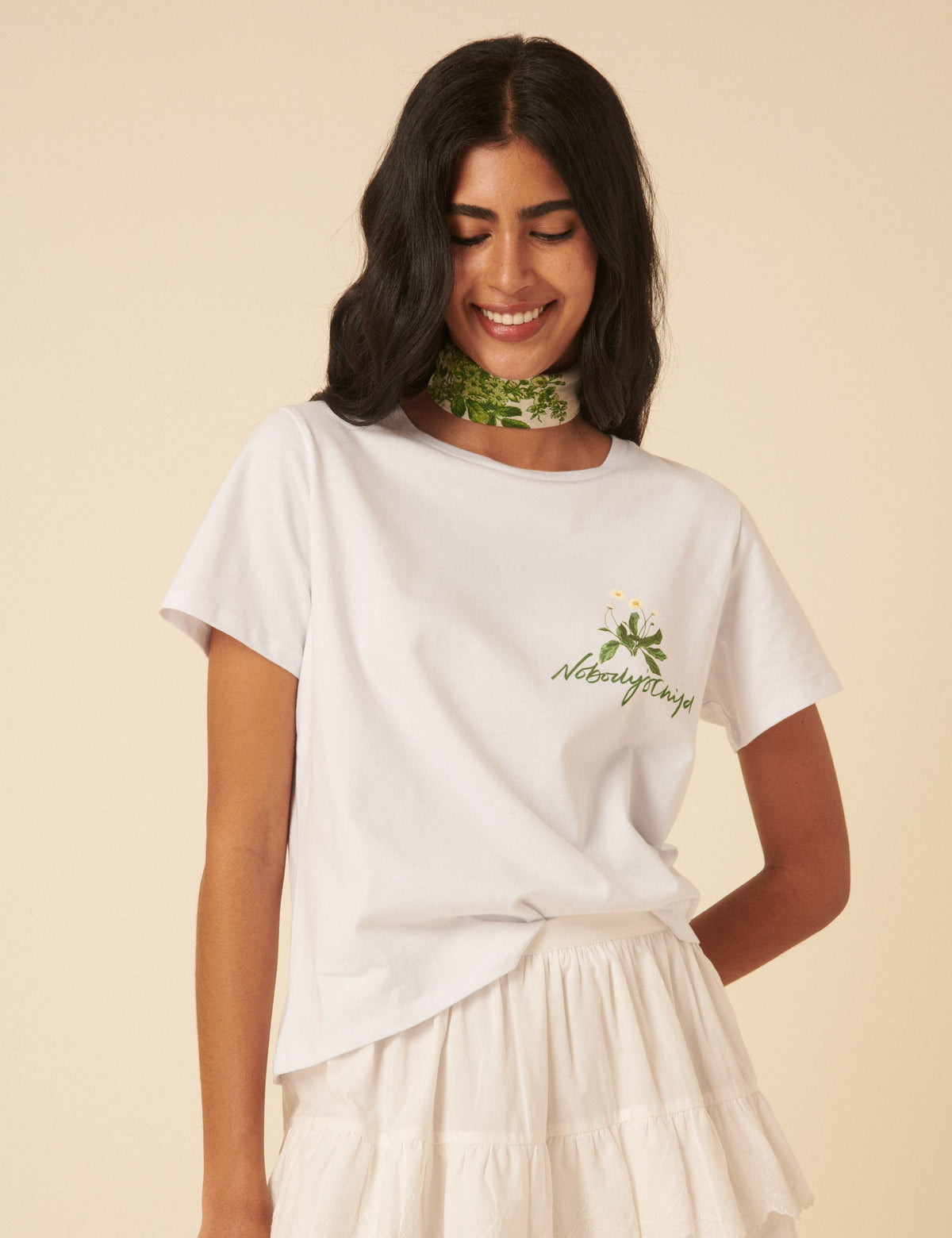 White Fruit Graphic T-Shirt