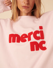 Pink Merci Graphic Sweatshirt