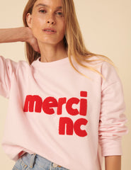 Pink Merci Graphic Sweatshirt