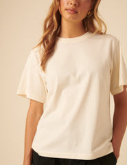 Ivory Boxy T-Shirt