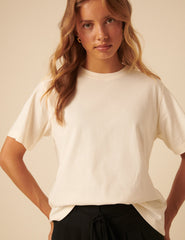 Ivory Boxy T-Shirt