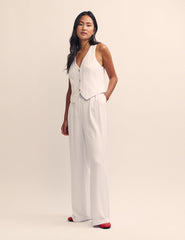 White Tailored Waistcoat