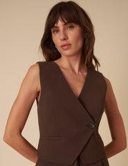 Chocolate Brown Waistcoat