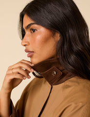 Camel Cord Detail Barn Jacket