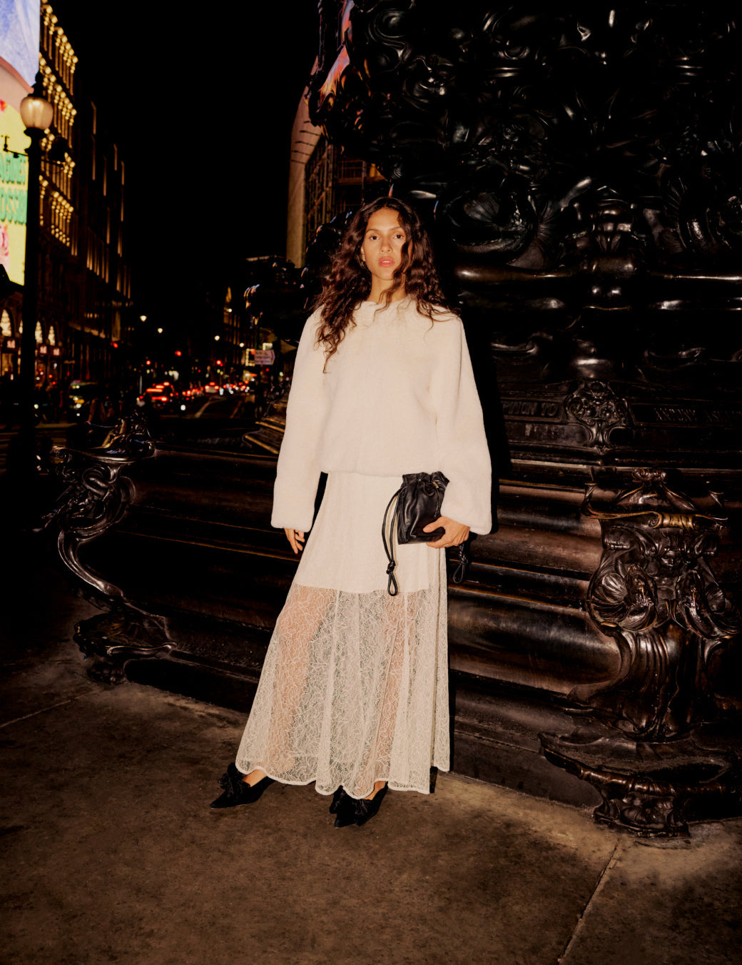 White Faux Fur Cropped Jacket