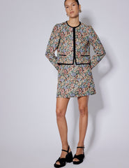Black Floral Tapestry Jacket