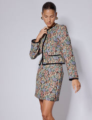 Black Floral Tapestry Jacket