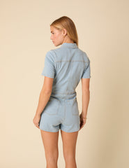 Light Blue Denim Playsuit