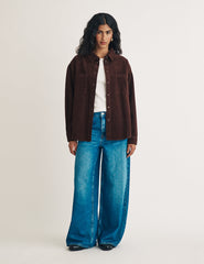 Brown Cord Overshirt