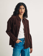 Brown Cord Overshirt