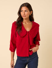 Red Cord Emmie Blouse