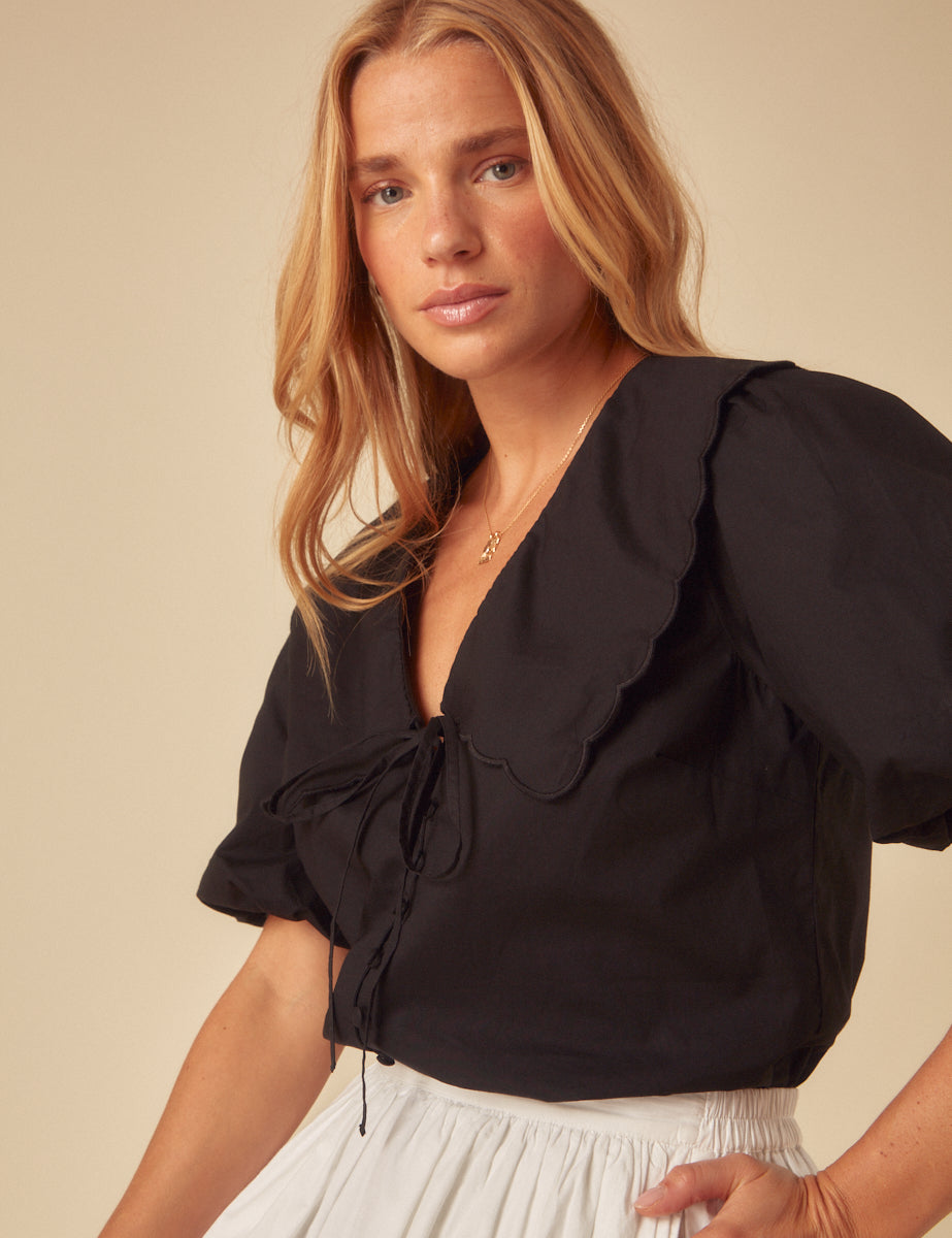 Black Birdie Blouse