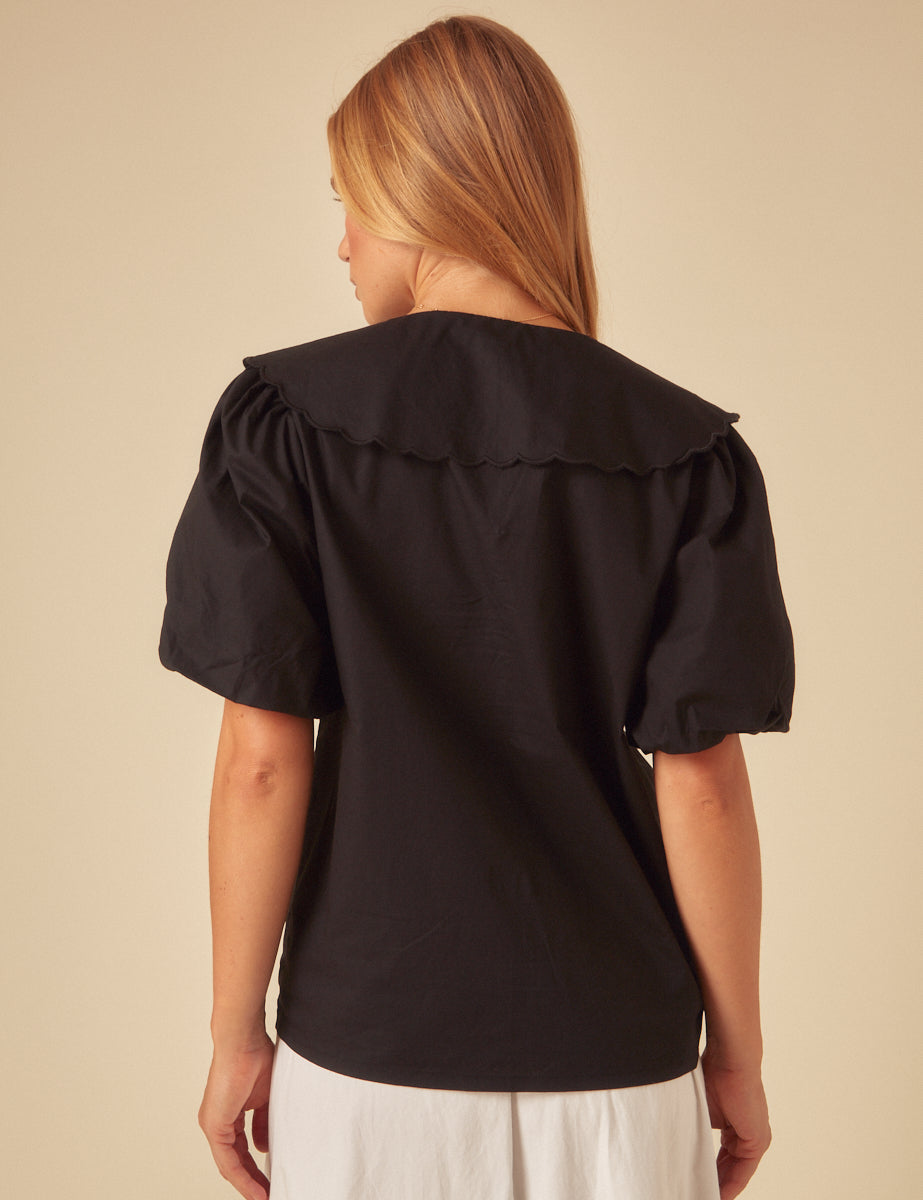 Black Birdie Blouse