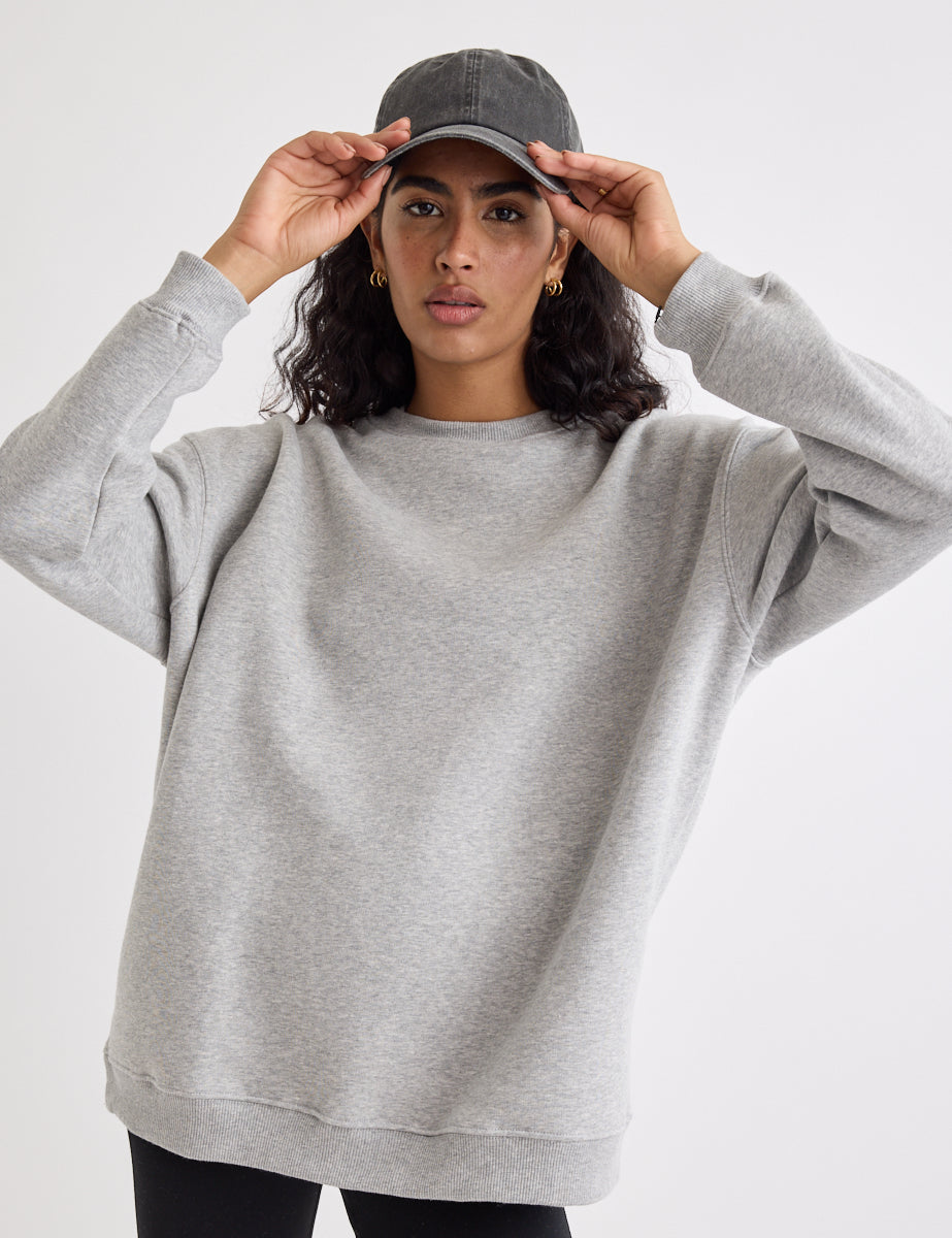 Grey Crew Neck Sweatshirt