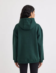 Green Longline Hoodie