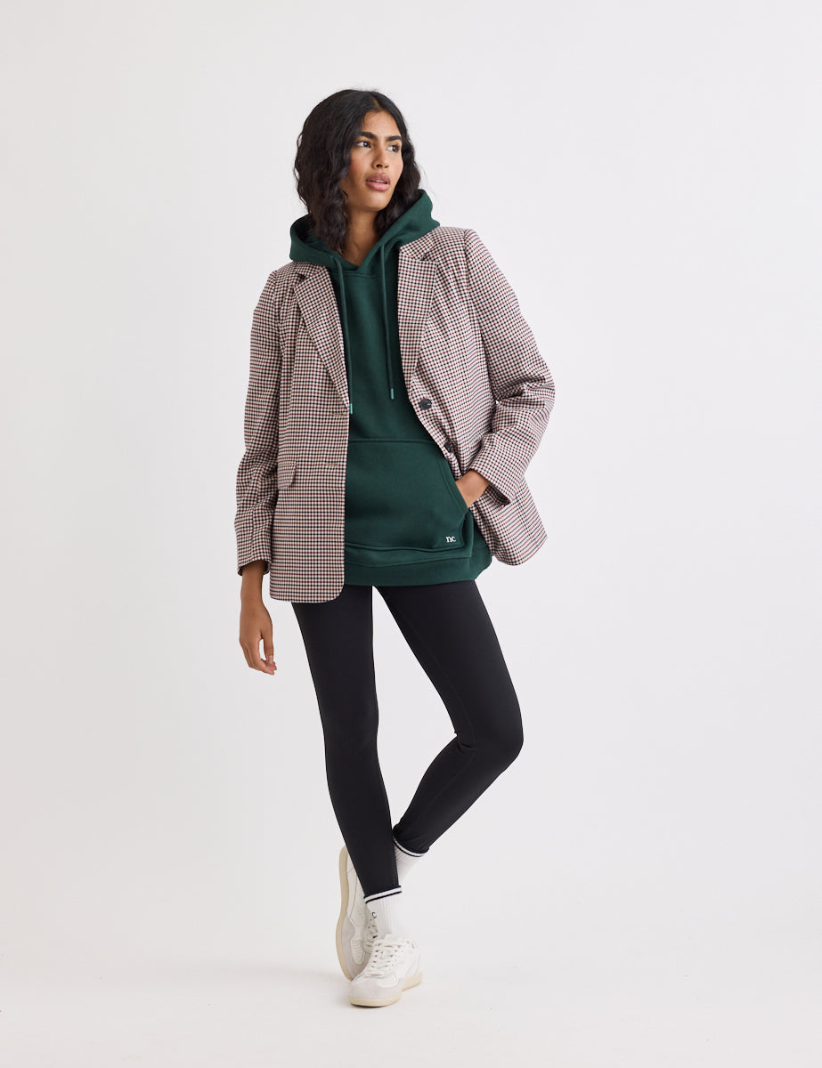 Green Longline Hoodie