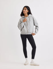 Grey Zip Through Hoodie
