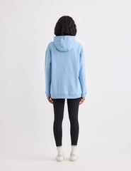 Blue Longline Hoodie