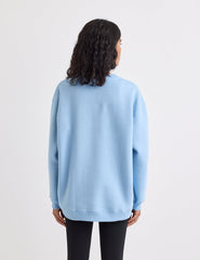Blue Crew Neck Logo Sweatshirt