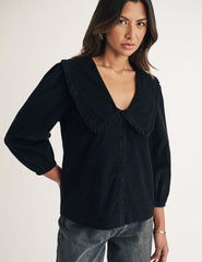 Black Cord Emmie Blouse