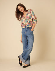 Floral Printed Cardigan