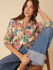 Floral Printed Cardigan