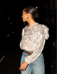Snake Print Blouse