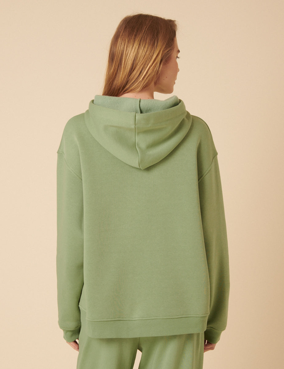 Green Relaxed Hoodie