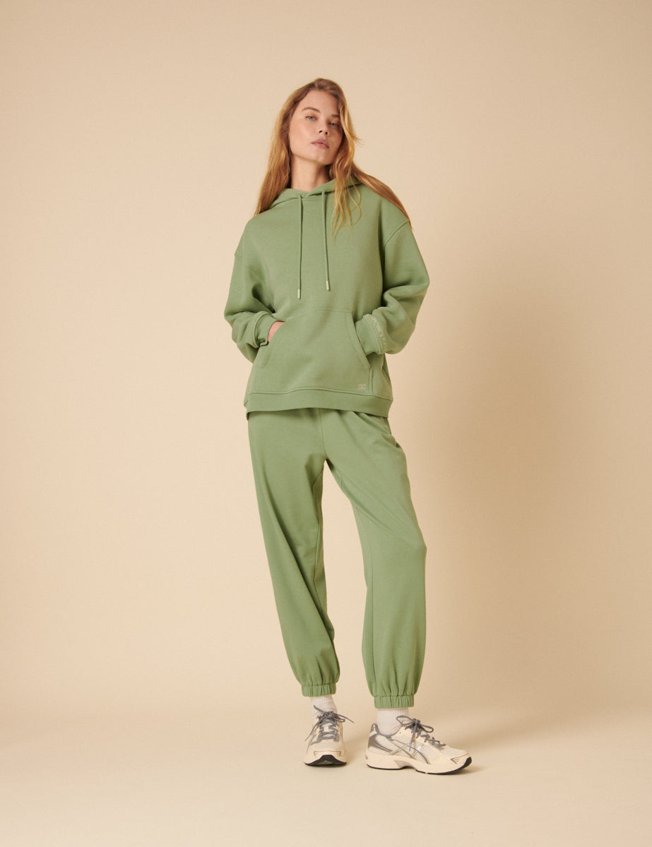 Green Relaxed Hoodie