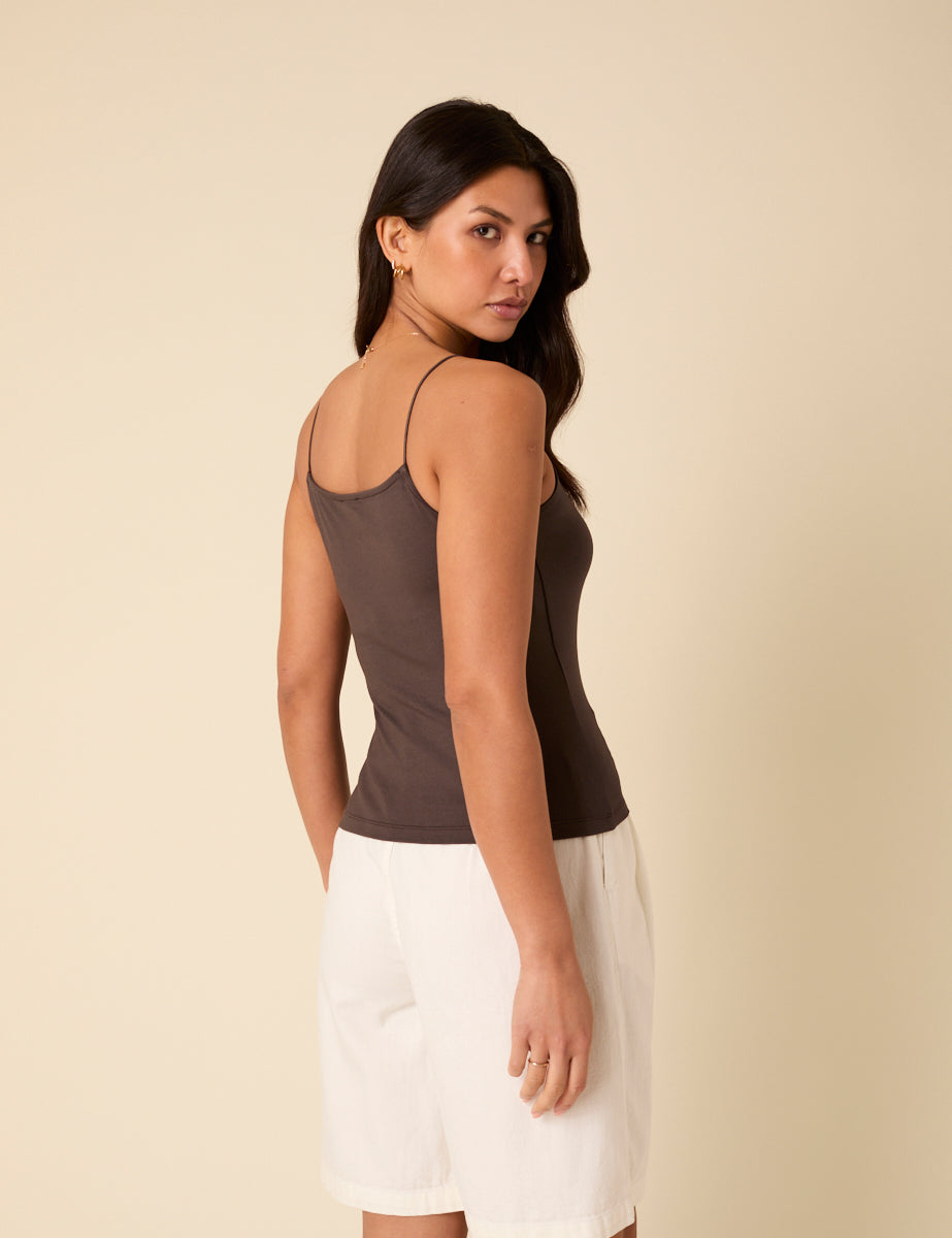 Brown Strappy Vest