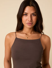 Brown Strappy Vest