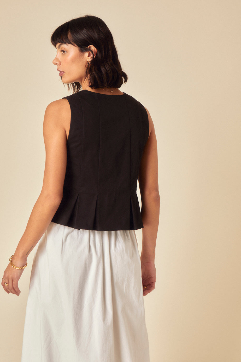 Black Tie Front Waistcoat