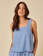 Blue Swing Top