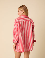 Red And White Striped Shirt