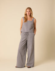 Black Gingham Swing Top