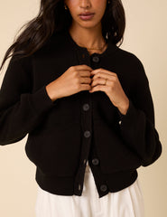 Black Knitted Cardigan