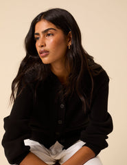 Black Knitted Cardigan