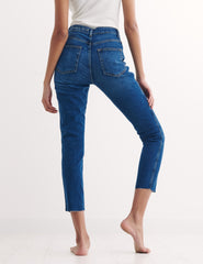 Mid Rise Skinny Jean Dark Mid Wash